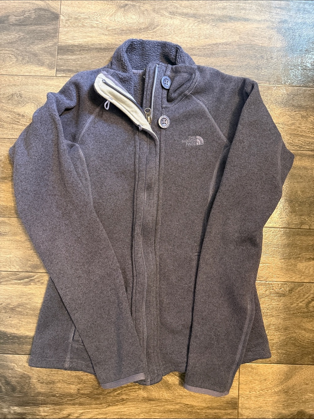 The North Face Women's Charcoal Full-Zip Fleece Jacket